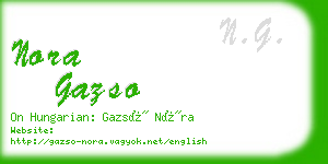 nora gazso business card